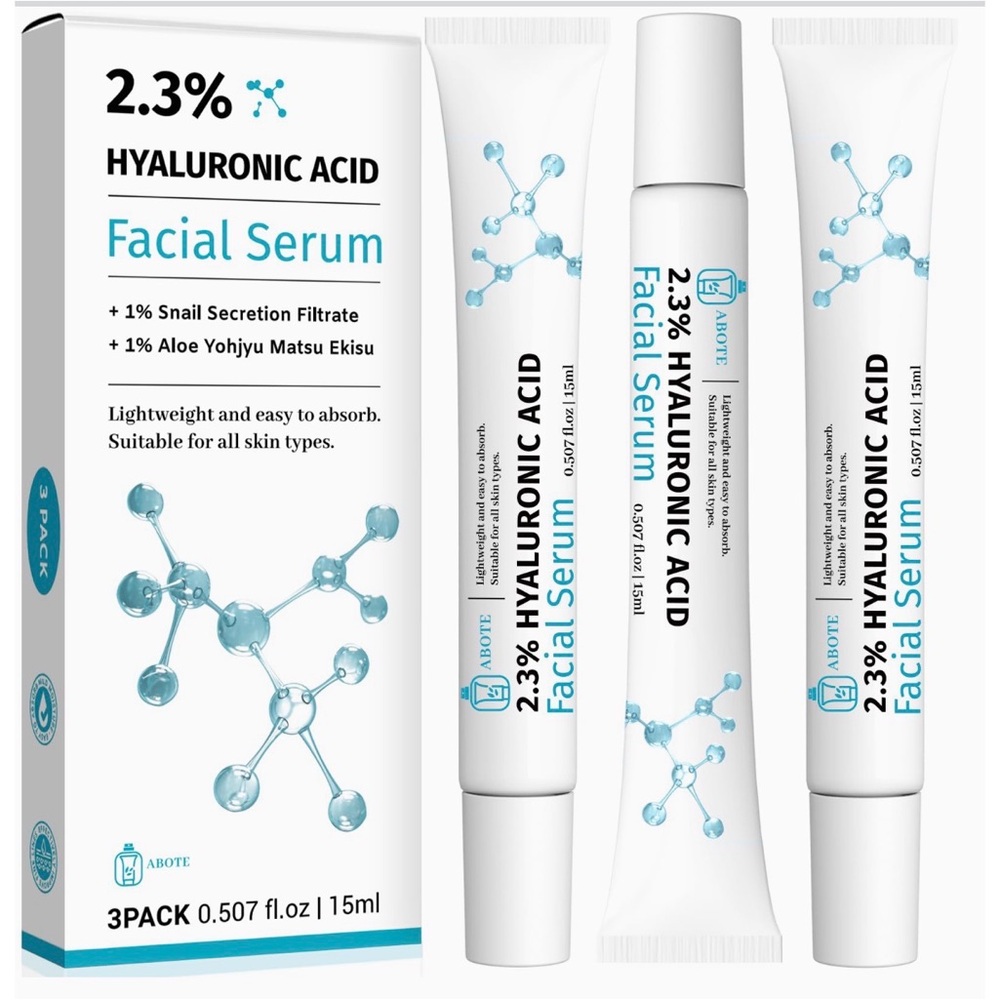 2 for $30 🆕2.3% Hyaluronic Acid Facial Serum 3-Pack